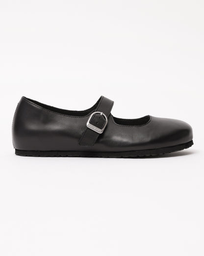Birkenstock Santa Clarita Leather Womens Shoes - Black