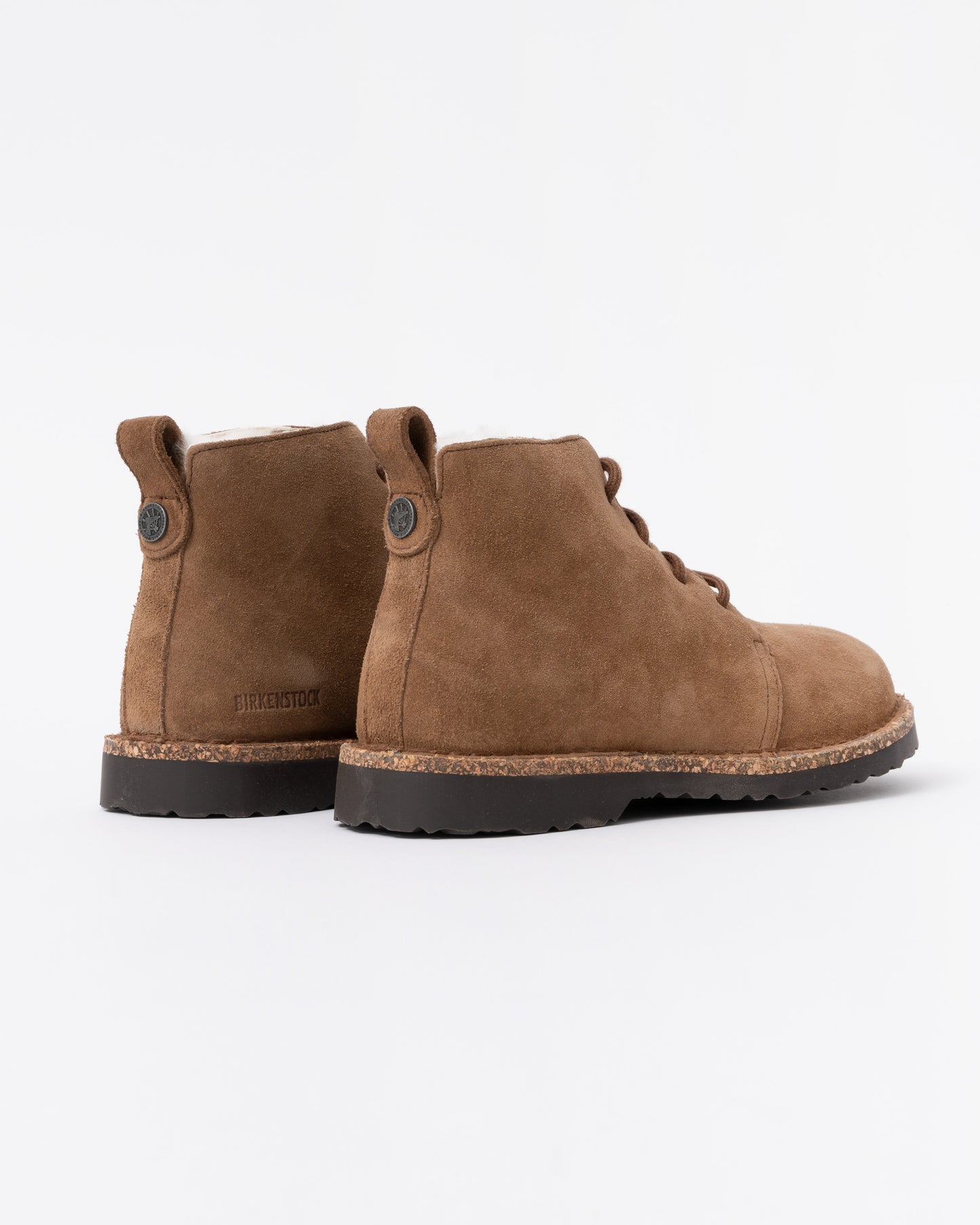 Birkenstock Uppsala Mid Shearling Suede Womens Boots - Dark Tea