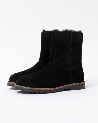 Birkenstock Uppsala Zip Shearling Suede Womens Boots - Black