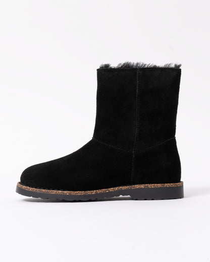 Birkenstock Uppsala Zip Shearling Suede Womens Boots - Black