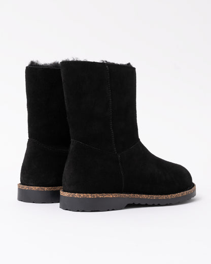 Birkenstock Uppsala Zip Shearling Suede Womens Boots - Black