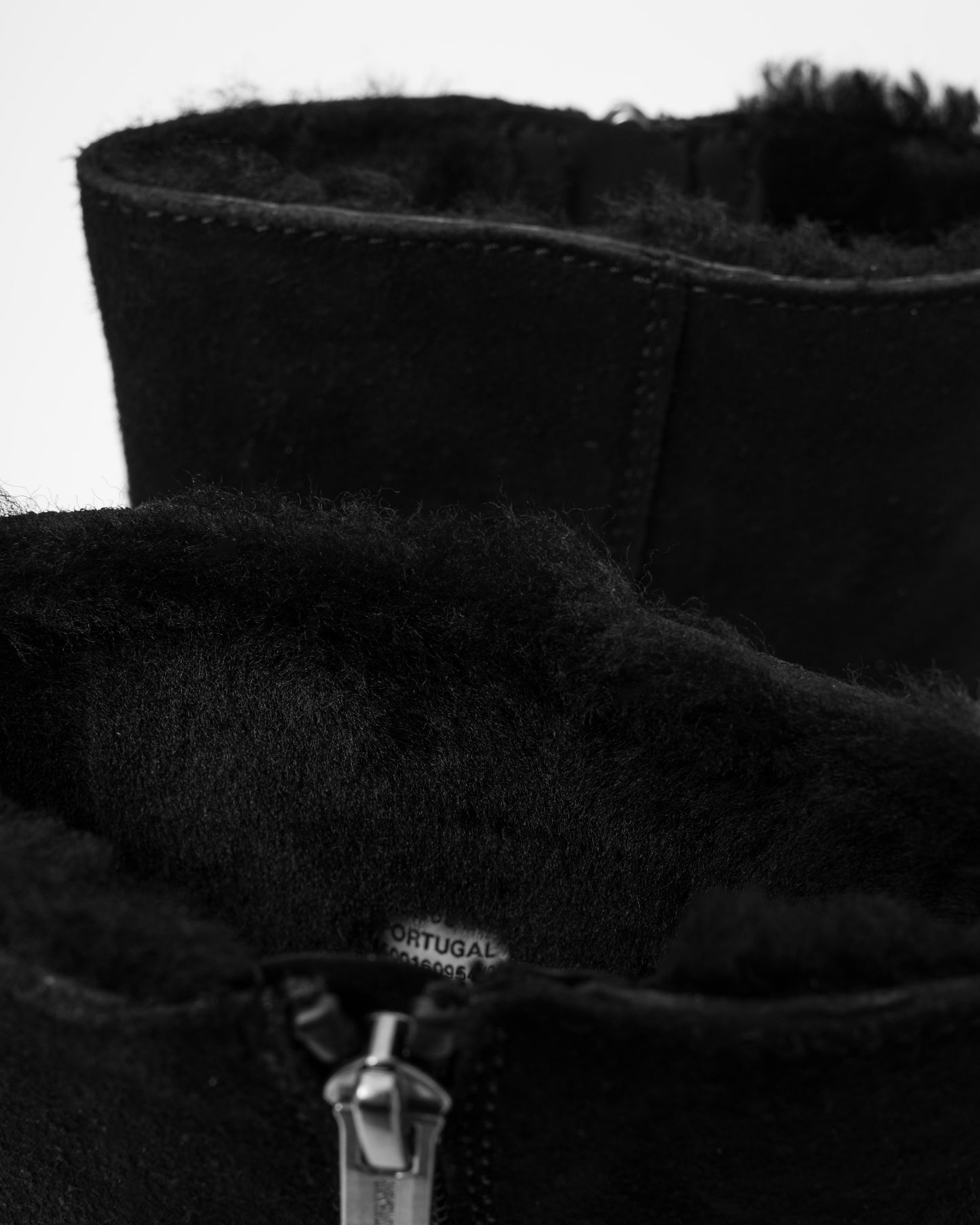 Birkenstock Uppsala Zip Shearling Suede Womens Boots - Black