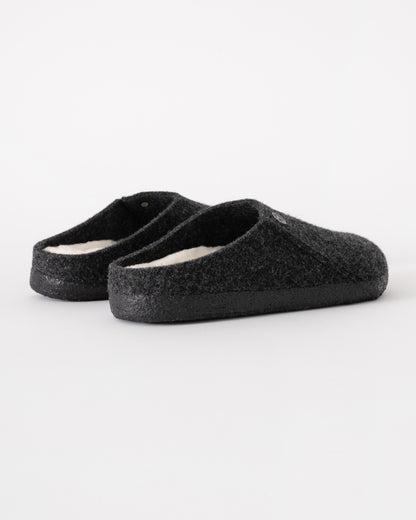 Birkenstock Zermatt Shearling FE Womens Clogs - Anthracite - CHO - Designer Womens Slippers