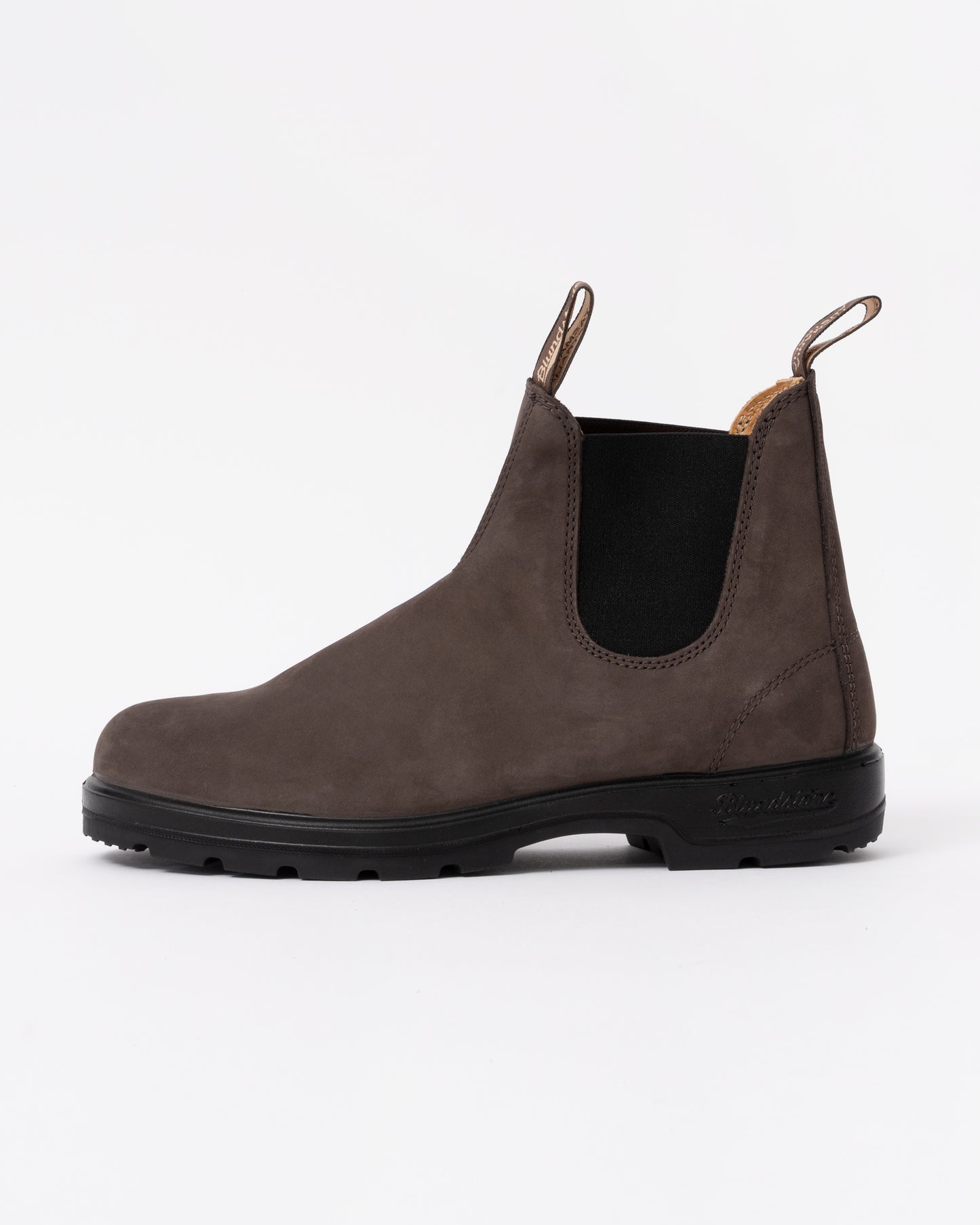 side view of Blundstone 2345 Classic Unisex Boot in Brown Nubuck