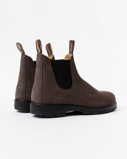 back view of Blundstone 2345 Classic Unisex Boot in Brown Nubuck