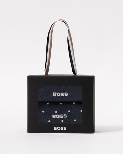 BOSS Orange 2-Pack Mens Socks Gift Set - Dark Blue 403