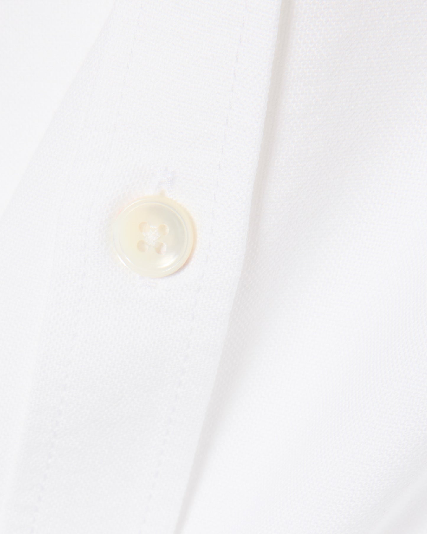 Lacoste Regular Fit Mens Oxford Shirt - White/White 800
