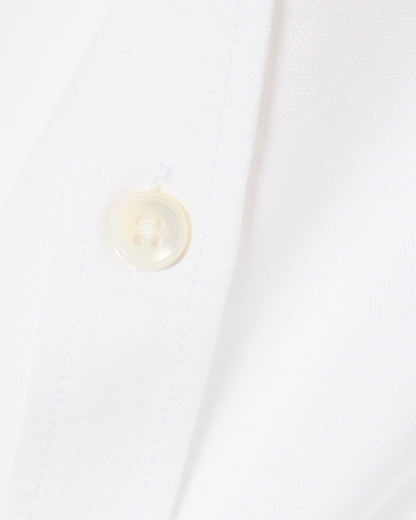 Lacoste Regular Fit Mens Oxford Shirt - White/White 800