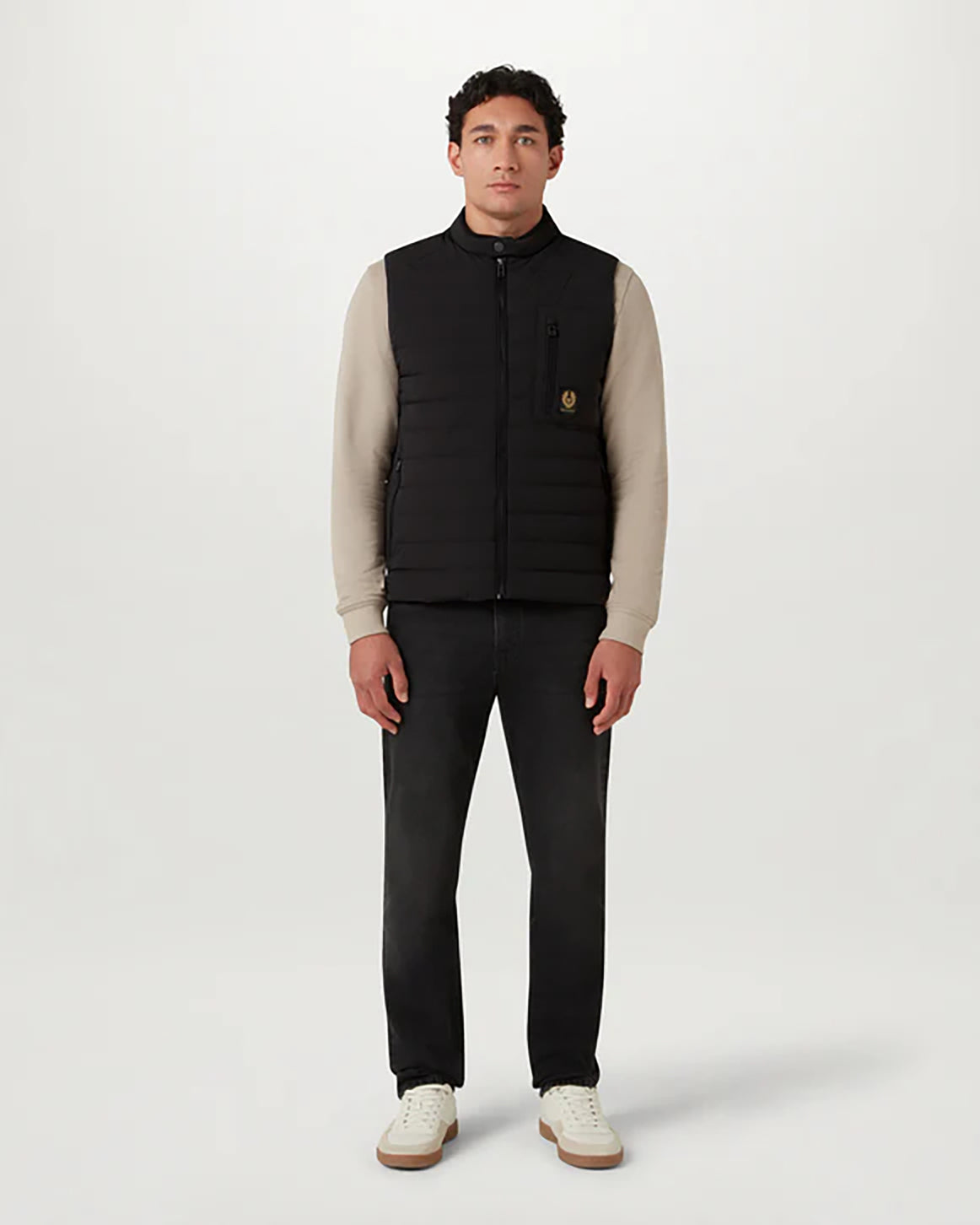Belstaff Chassis Mens Gilet - Black | CHO | Designer Mens Padded Gilets