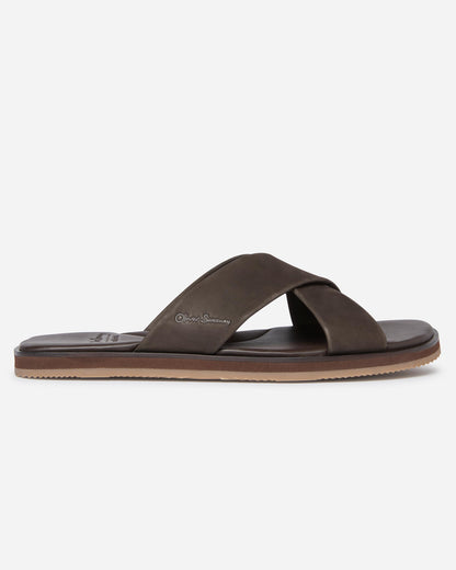 Oliver Sweeney Chesil Nubuck Mens Sandals - Brown | CHO | Designer Mens Sandals