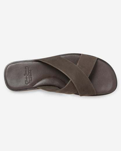 Oliver Sweeney Chesil Nubuck Mens Sandals - Brown | CHO | Designer Mens Sandals