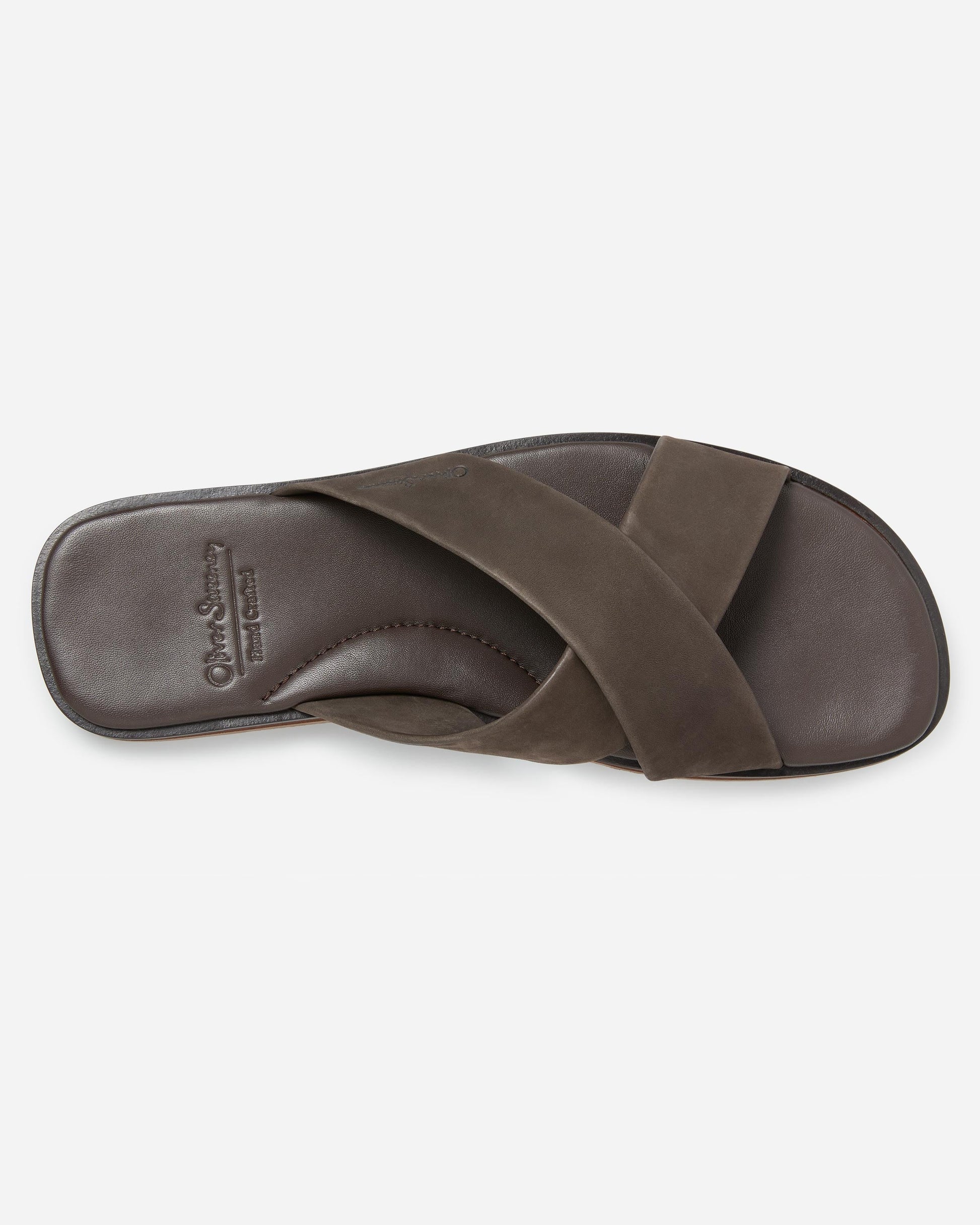 Oliver Sweeney Chesil Nubuck Mens Sandals - Brown | CHO | Designer Mens Sandals