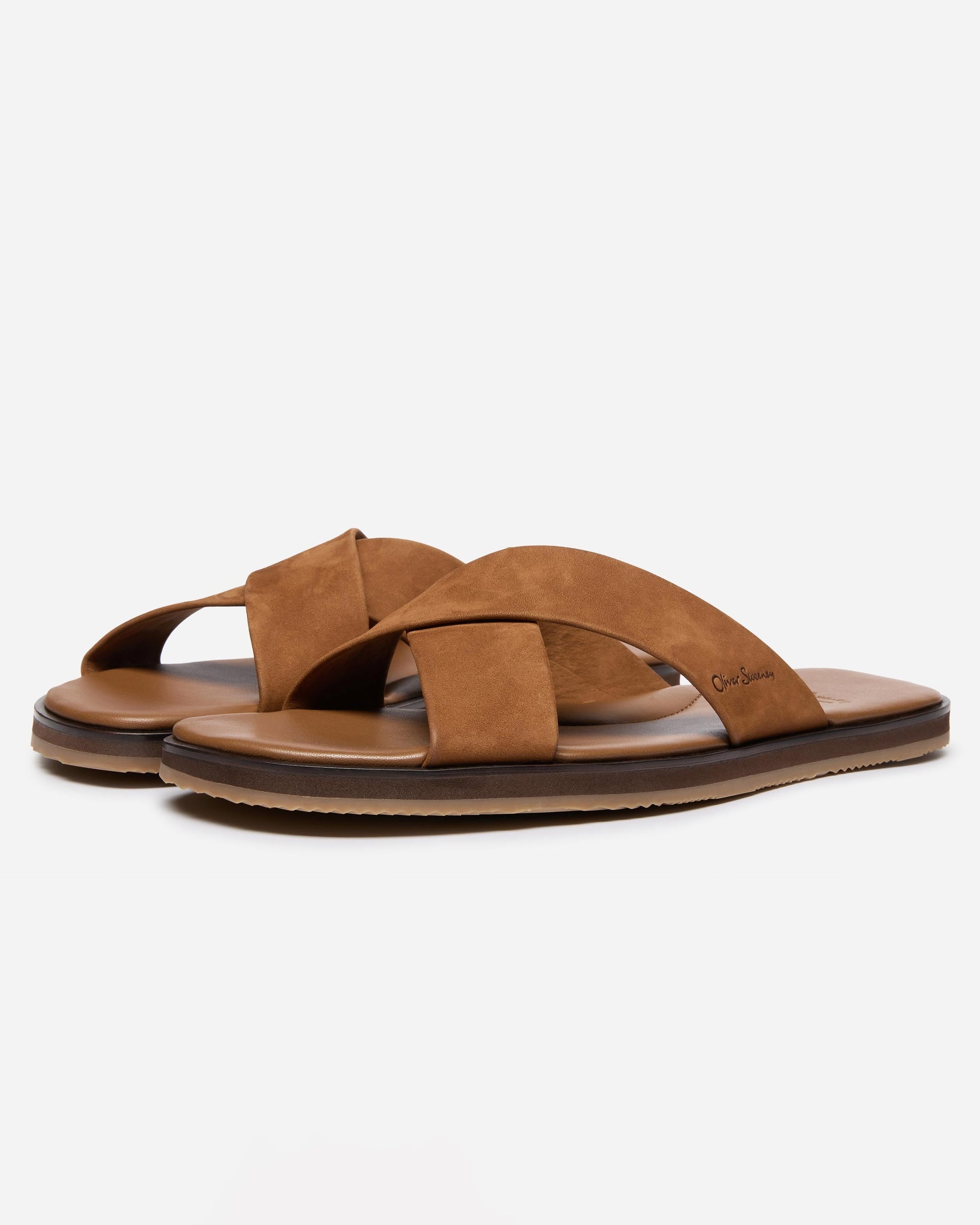 Oliver Sweeney Chesil Nubuck Mens Sandals - Tan | CHO | Designer Mens Sandals