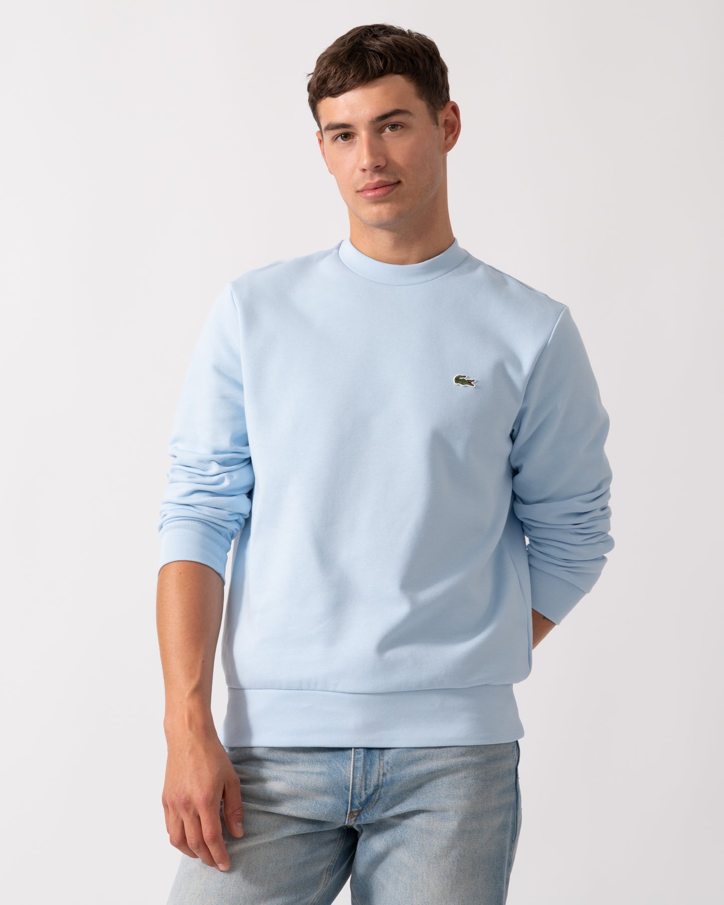 Lacoste Mens Crew Neck Fleece Sweatshirt - Rill T01