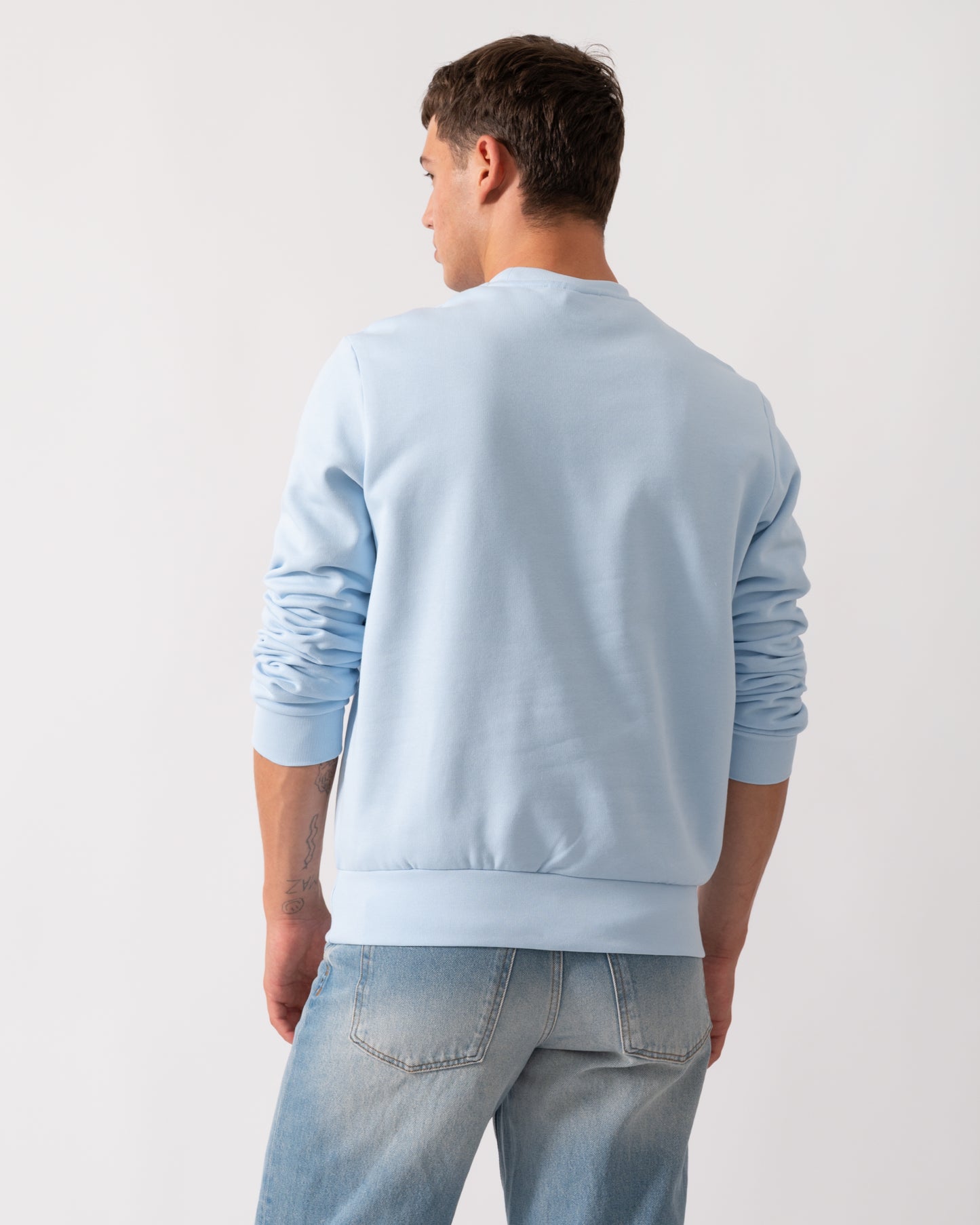 Lacoste Mens Crew Neck Fleece Sweatshirt - Rill T01