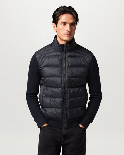 Belstaff Mens Compound Hybrid Down Jacket - Dark Ink