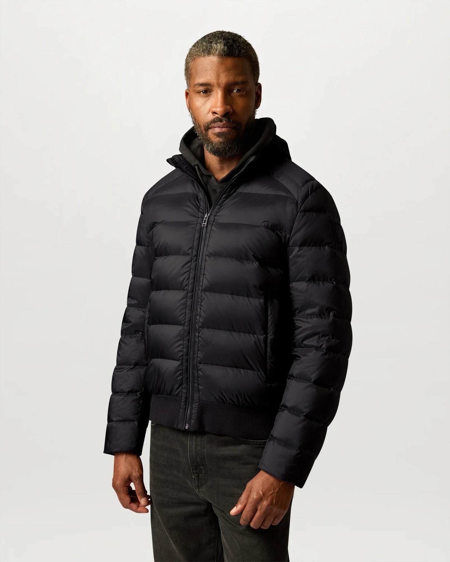 Belstaff Mens Compound Jacket in Black, front