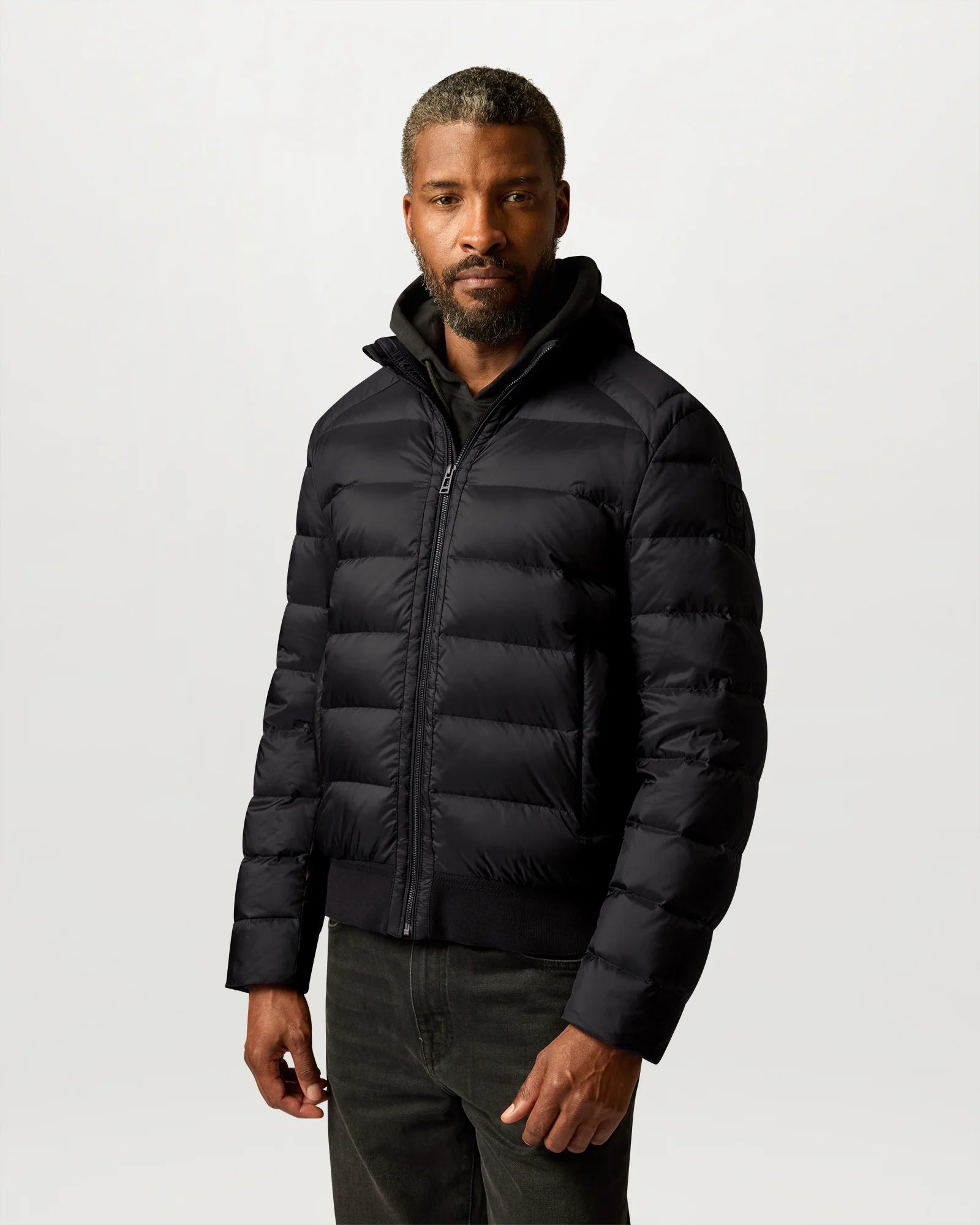Belstaff Mens Compound Jacket in Black, front
