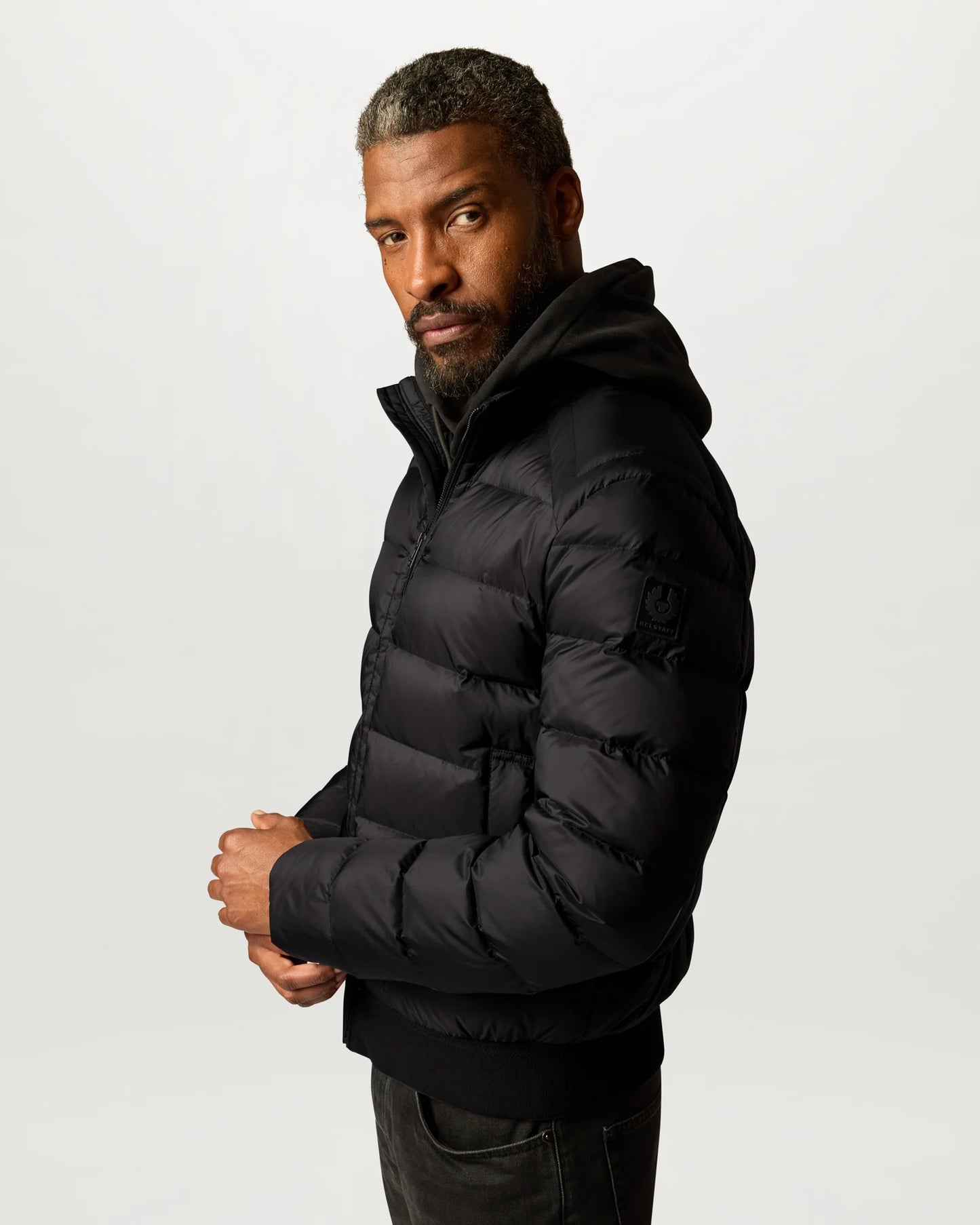 Belstaff Mens Compound Jacket in Black, side