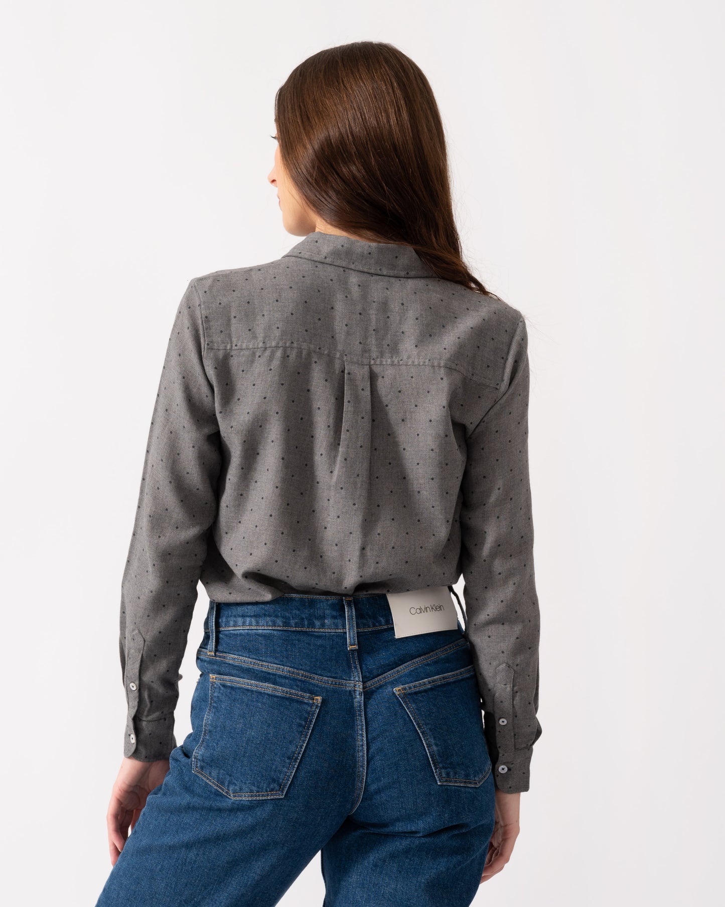 Crew Clothing Spot Womens Relaxed Shirt - CHO - Designer Womens Shirts