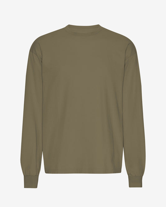 Colorful Standard Oversized Organic Long Sleeve T-Shirt - Dusty Olive