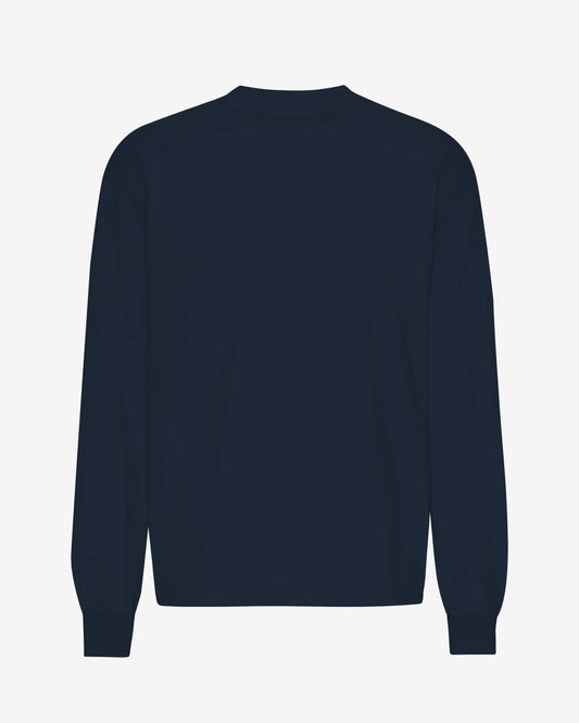 Colorful Standard Oversized Organic Long Sleeve T-Shirt - Navy Blue
