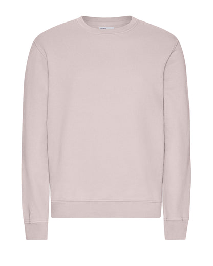 Colorful Standard Mens Classic Organic Crew Neck Sweatshirt - Faded Pink - CHO - Designer Mens Sweatshirts