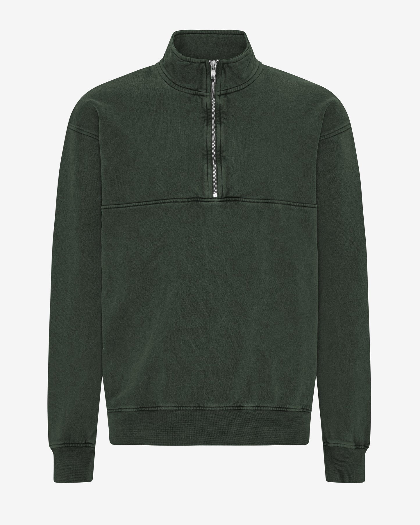 Colorful Standard Organic Quarter Zip Sweatshirt - Midnight Forest