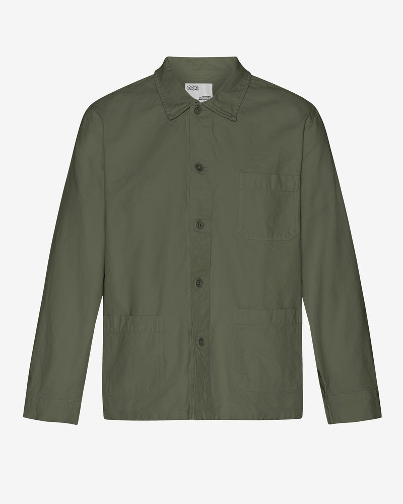 Colorful Standard Mens Organic Workwear Jacket - Dusty Olive