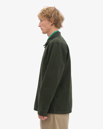Colorful Standard Mens Organic Workwear Jacket - Hunter Green