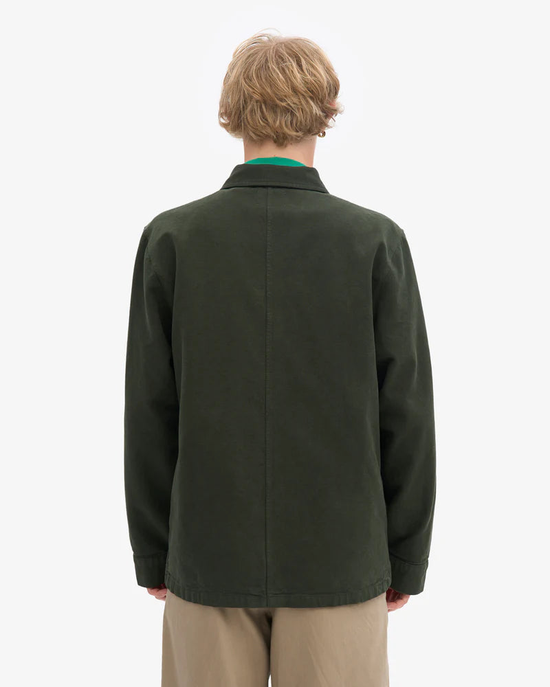 Colorful Standard Mens Organic Workwear Jacket - Hunter Green