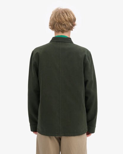 Colorful Standard Mens Organic Workwear Jacket - Hunter Green