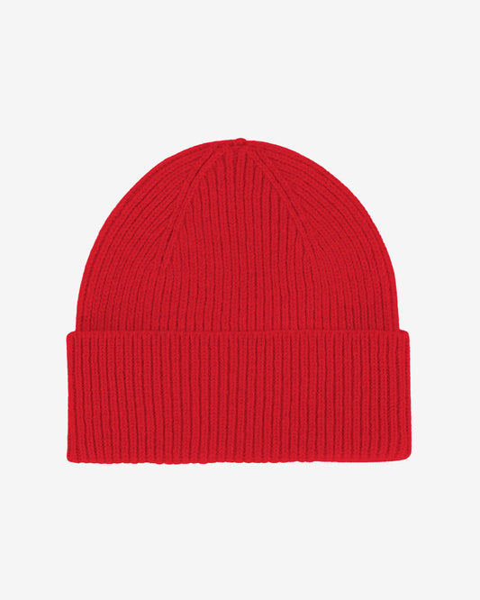 Colorful Standard Merino Wool Beanie - Scarlet Red