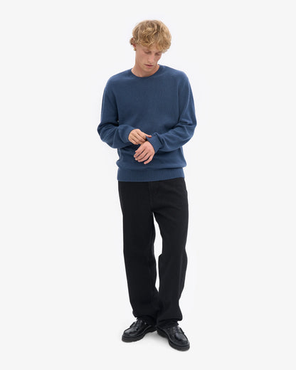 Colorful Standard Classic Merino Wool Crew Neck Jumper - Petrol Blue
