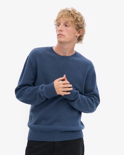 Colorful Standard Classic Merino Wool Crew Neck Jumper - Petrol Blue