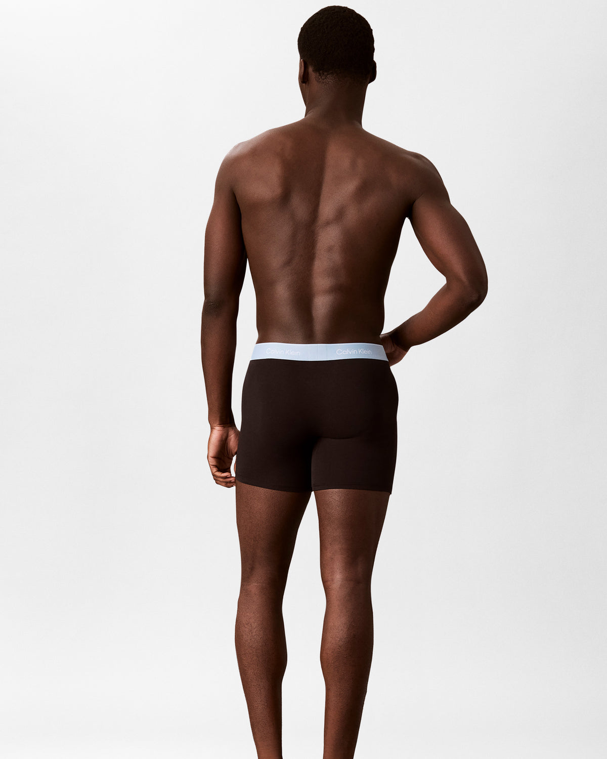 Calvin Klein 3 Pack Icon Cotton Stretch Mens Boxer Briefs - Black/Rio Red/Forget Me Not