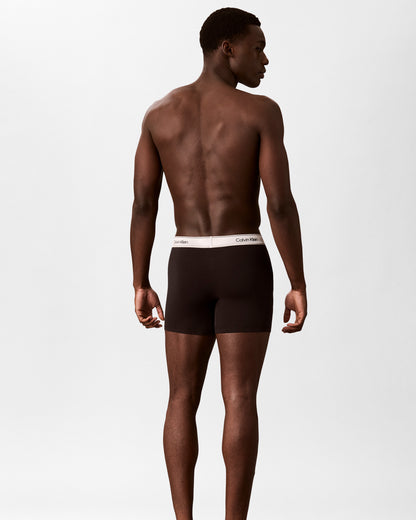 Calvin Klein 3 Pack Icon Cotton Stretch Mens Boxer Briefs - Black/Silver Haze