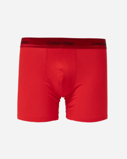 Calvin Klein 3-Pack Mens Icon Stretch Metallic Boxer Briefs - Goji Berry