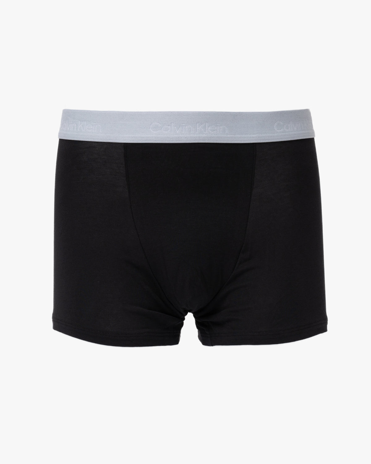 Calvin Klein 3 Pack Icon Cotton Stretch Mens Relaxed Fit Trunks - Black Bodies W/ Poseidon Blue/Plein
