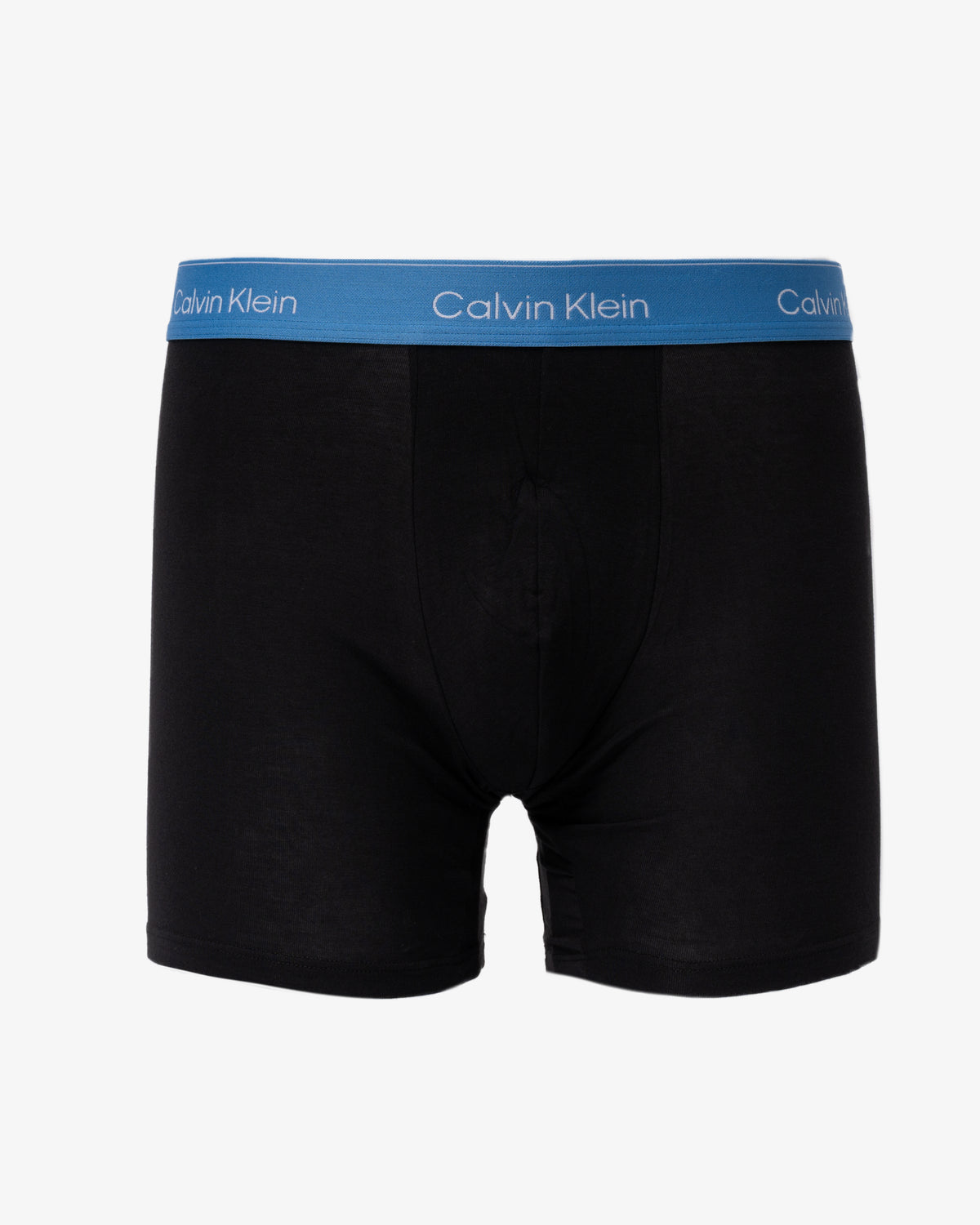 Calvin Klein 3 Pack Mens Boxer Briefs - Black Bodies W/ Poseidon Blue/Plein