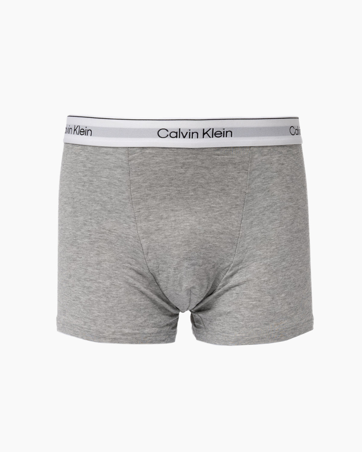 a pair of Calvin Klein Icon Cotton Stretch Mens Relaxed Fit Trunks - Grey Heather