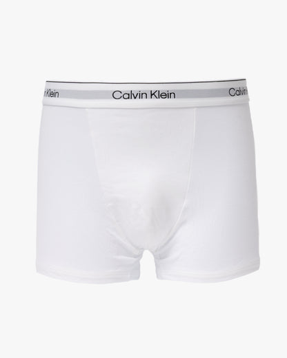 a pair of Calvin Klein Icon Cotton Stretch Mens Relaxed Fit Trunks - White