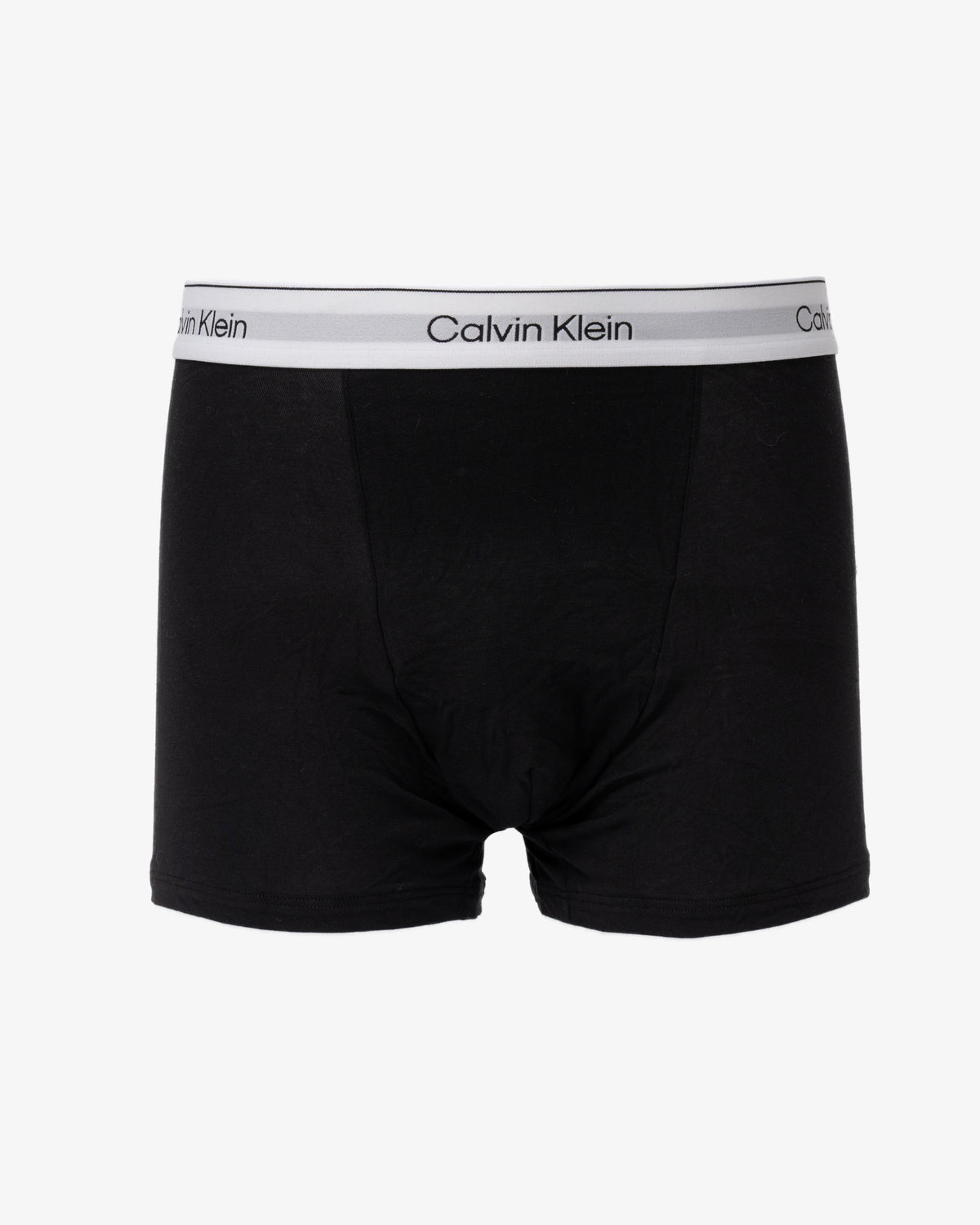 a pair of Calvin Klein Icon Cotton Stretch Mens Relaxed Fit Trunks - Black