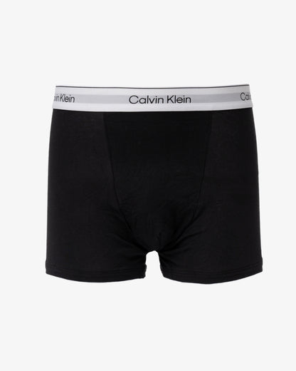 a pair of Calvin Klein Icon Cotton Stretch Mens Relaxed Fit Trunks - Black