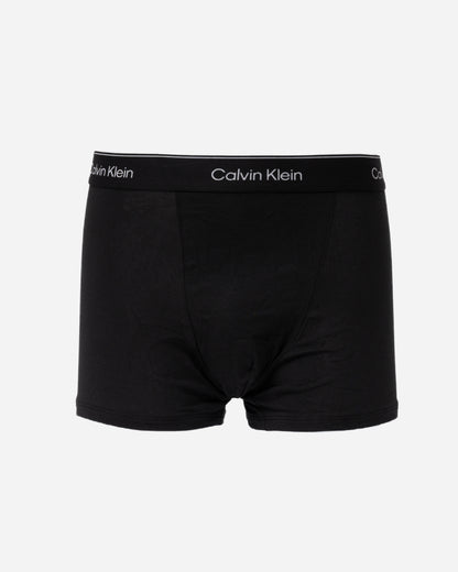 a pair of Calvin Klein Icon Cotton Stretch Mens Relaxed Fit Trunks - Black