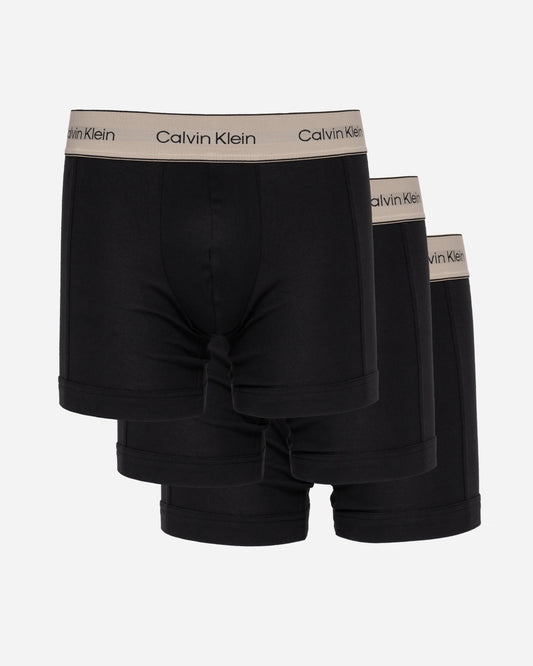 Calvin Klein 3 Pack Heritage Cotton Mens Boxer Briefs - Black/Black/Black