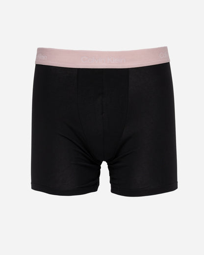 Calvin Klein 3 Pack Icon Cotton Stretch Mens Boxer Briefs - Black Bodies w/ Fall Berry/Frozen F