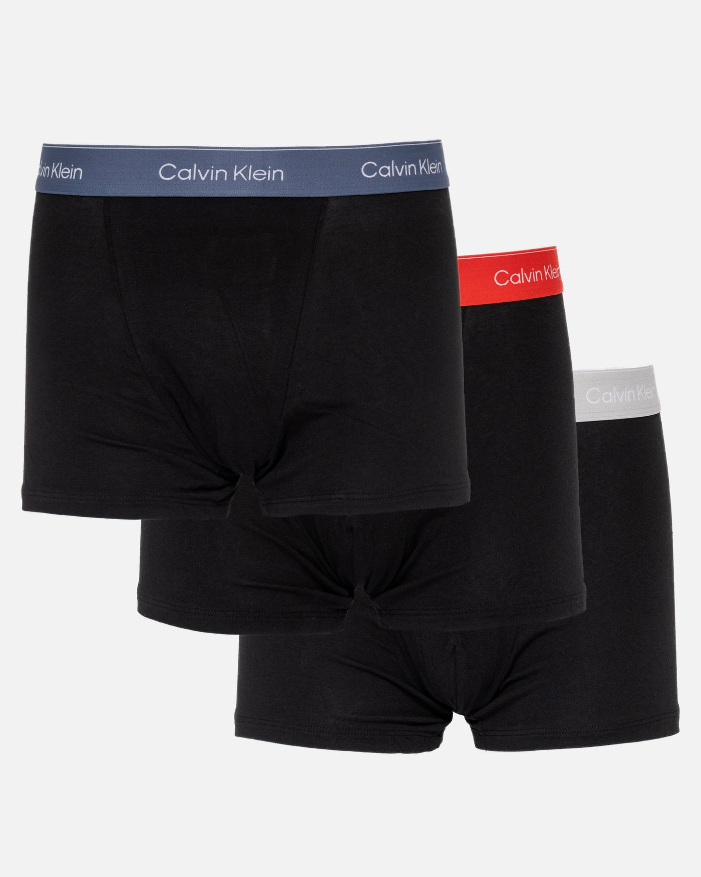 Calvin Klein 3 Pack Mens Relaxed Dart Trunk - Vintage Indigo  Micro Chip  Molten