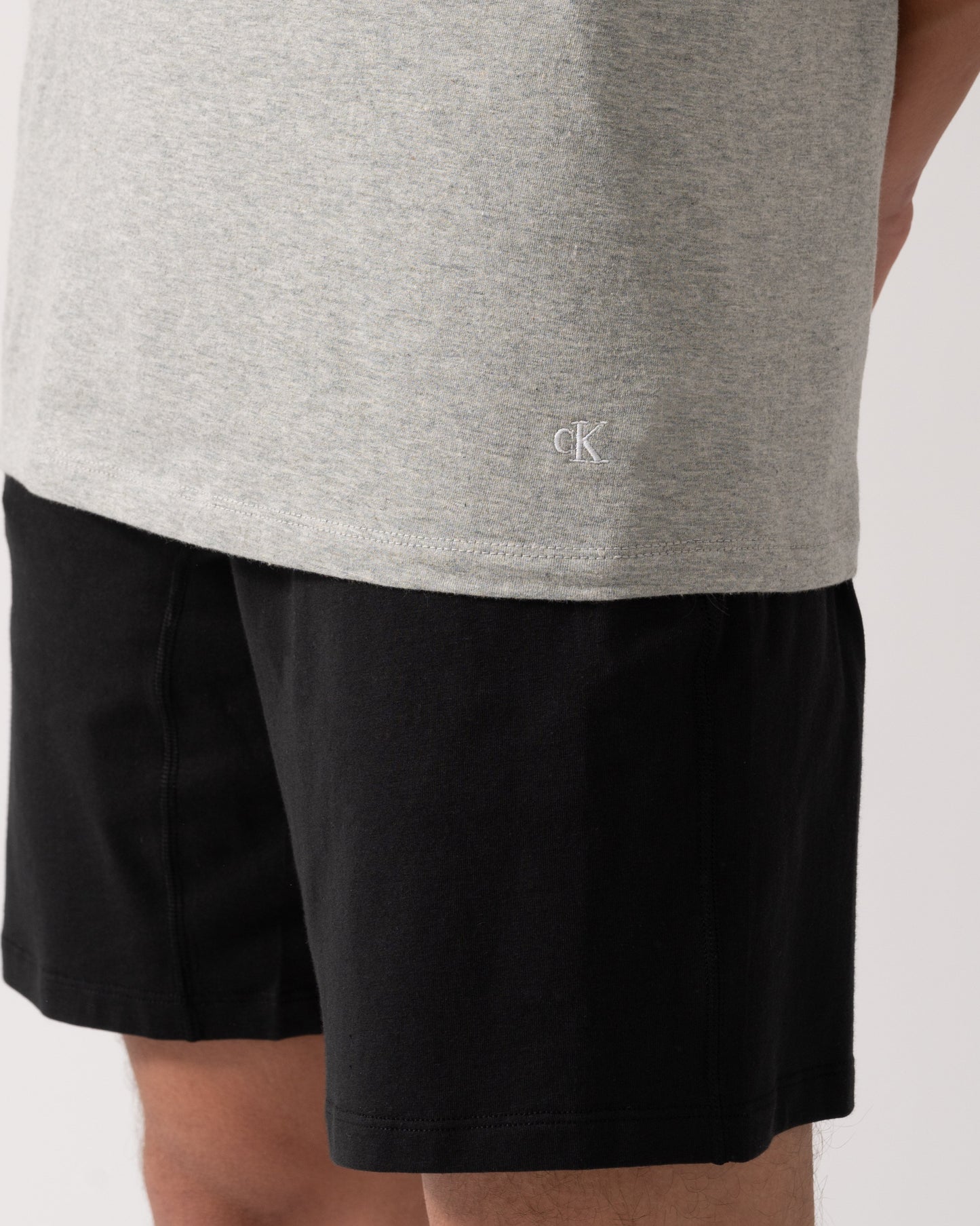 Calvin Klein Mens 3 Pack Mens Short Sleeve T Shirts - Black/Grey Heather/White