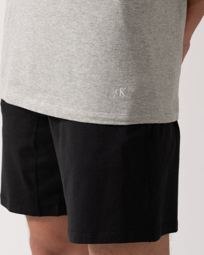 Calvin Klein Mens 3 Pack Mens Short Sleeve T Shirts - Black/Grey Heather/White